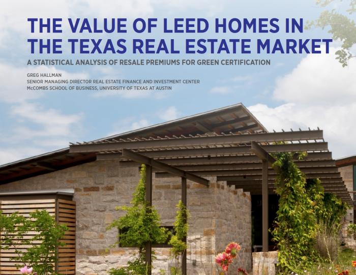 Study Finds Green Homes in Texas Show Increase in Value by $25,000