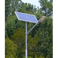Stand alone solar street or parking lot lighting