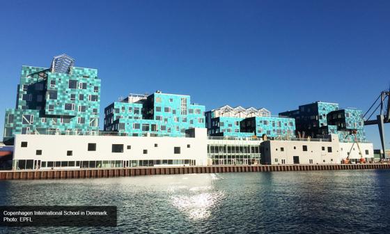 Danish school has installed the world’s largest solar facade