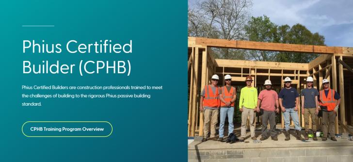 Builders 101: an Introduction to Phius Certified Builders (CPHB) Training, May 1