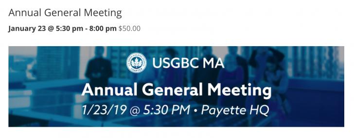 USGBC MA Annual Meeting