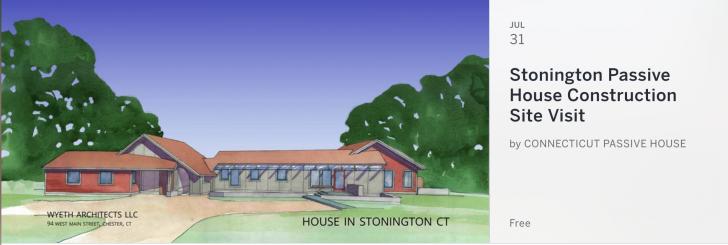 Stonington Passive House Construction Site Visit Monday, July 31, 2017, 5 pm