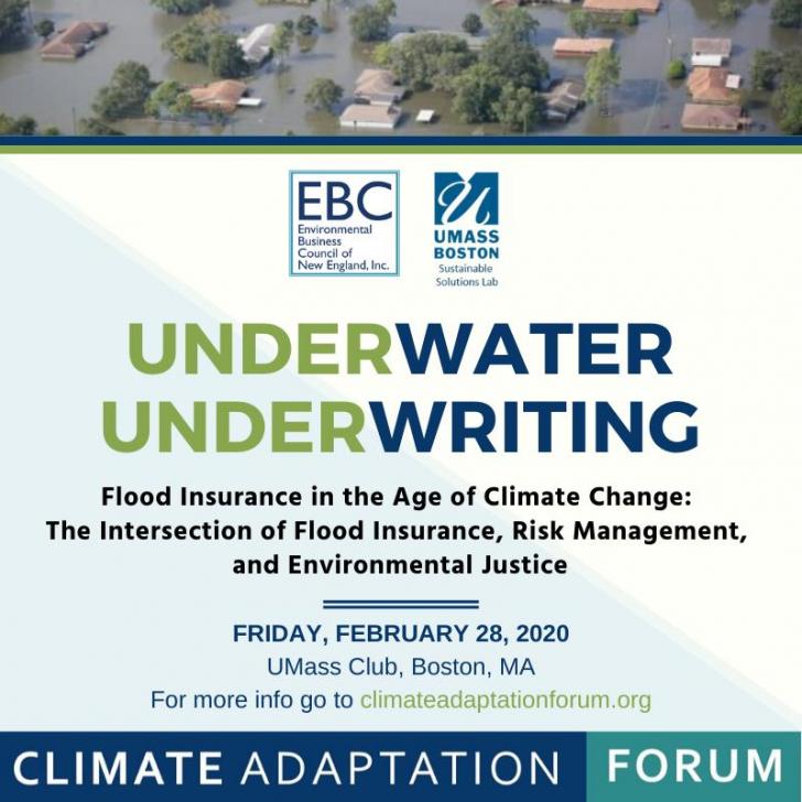 Flood insurance, UMass Boston, Underwriting, Climate Adaptation