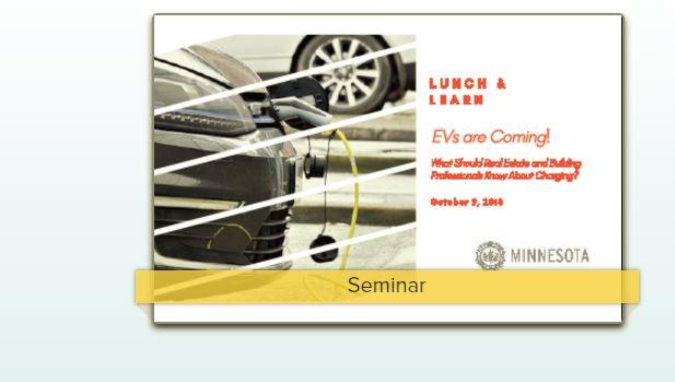 Lunch and Learn: Electric Vehicles are Coming