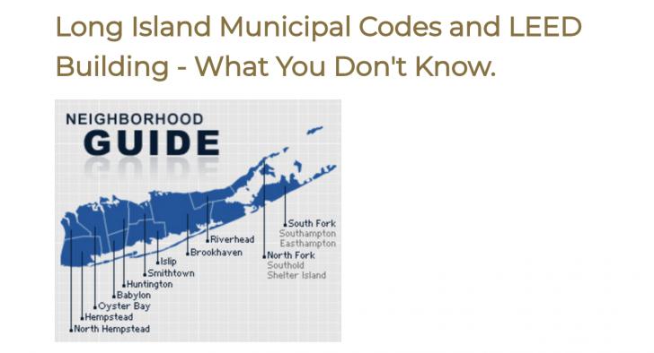 Long Island Municipal Codes and LEED Building - What You Don't Know