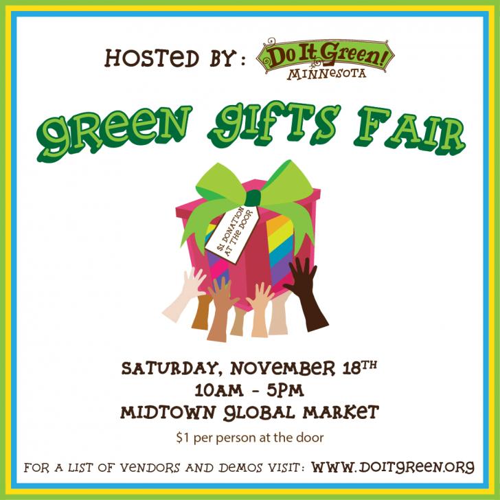 Green Gifts Fair, Nov 18,  Minneapolis, MN