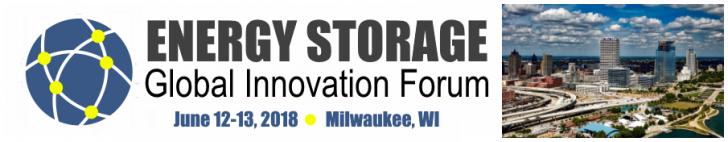 Energy Storage Global Innovation Forum, June 12-13, Milwaukee, WI