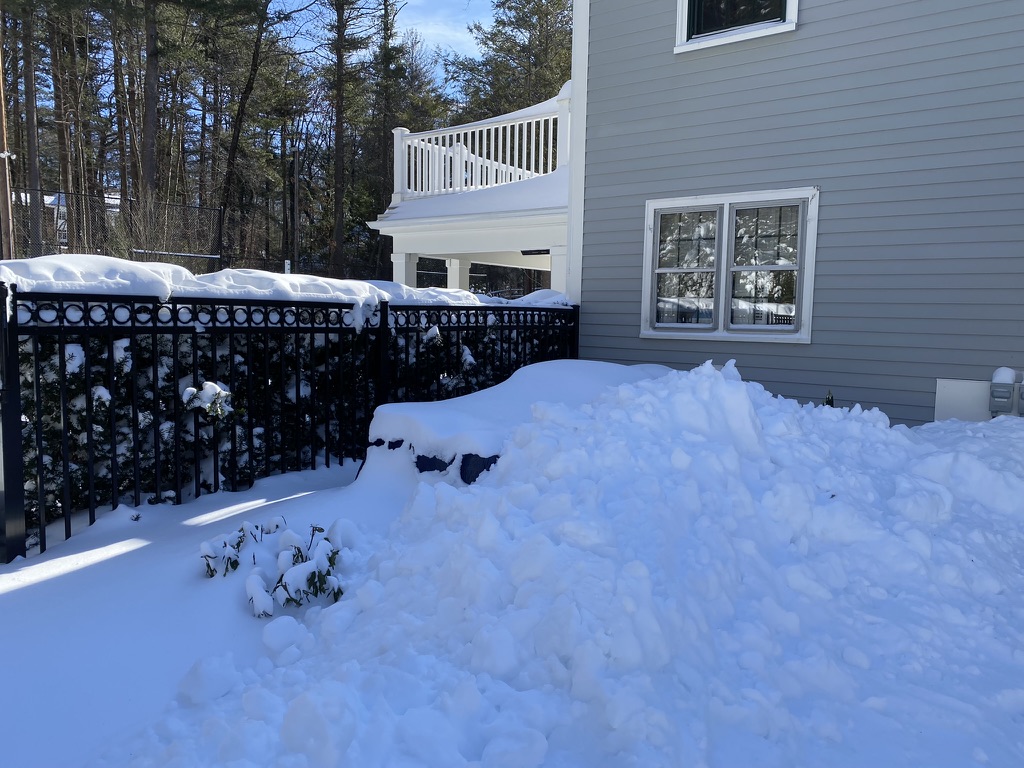 Mini Split Compressor in snow