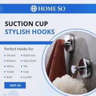 HOME SO Suction Cup Hooks for Shower