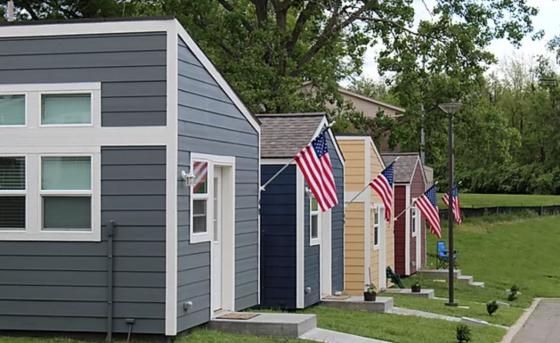 Tiny Home Communities for Homeless Veterans - Nine-Line Foundation and Veterans Community Project (VCP) Tiny Homes for Veterans