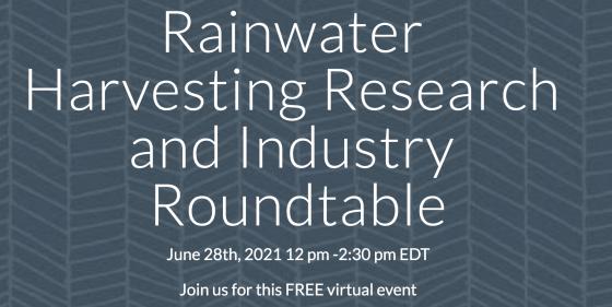 Rainwater Harvesting Research and Industry Roundtable