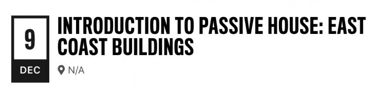 east coast buildings, healthy building, passive house