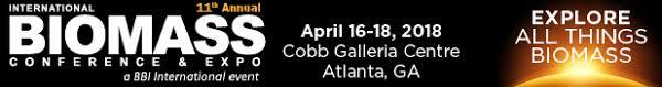 International Biomass Conference & Expo, April 16 - 18, Atlanta, GA