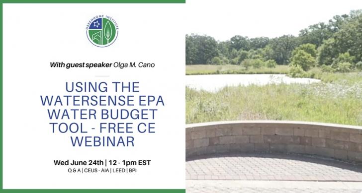 Using the Watersense EPA Water Budget Tool