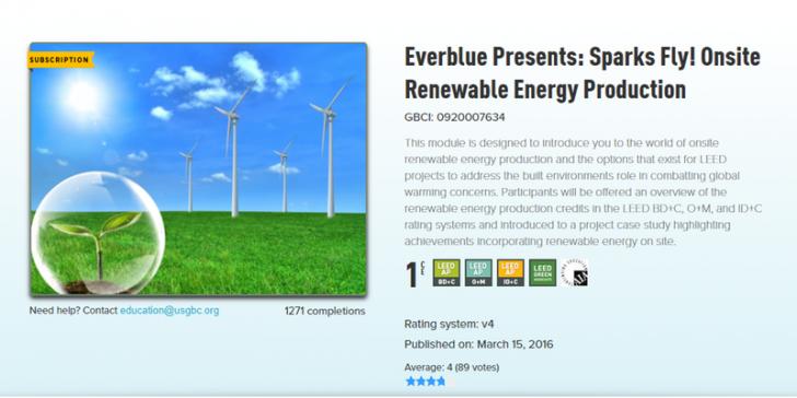 Presinar: Everblue Presents: Sparks Fly! Onsite Renewable Energy Production, Nov 22, Boston