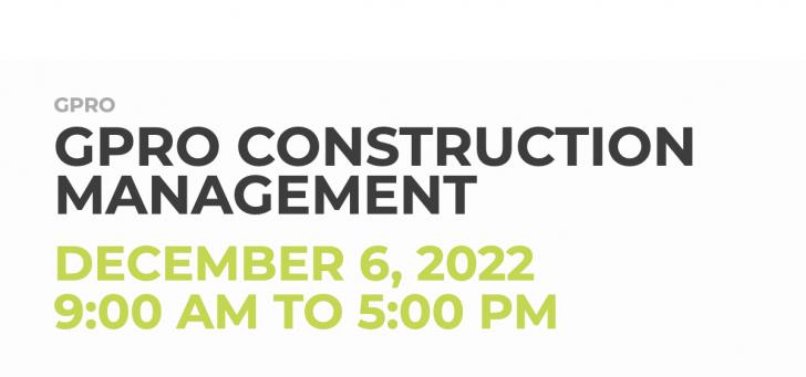 GPRO Construction Management Training