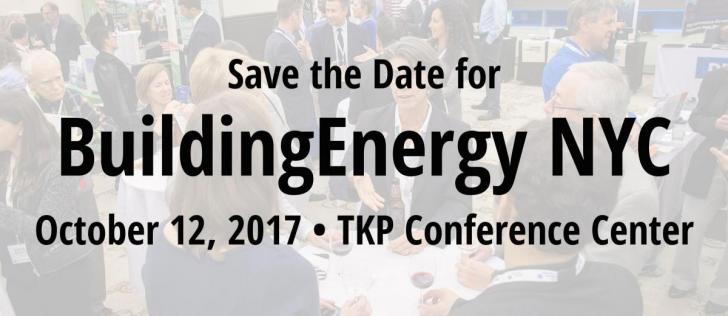 Event: BuildingEnergy NYC, 10/12, New York