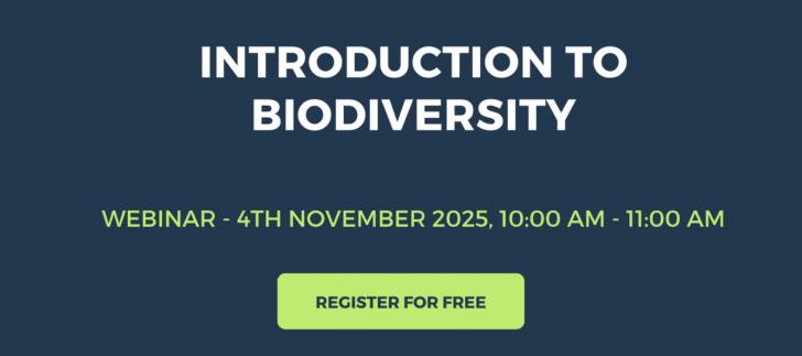 Free Webinar: Introduction to Biodiversity, November 4, 10 - 11 am BST