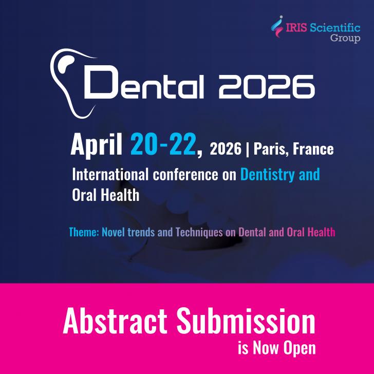 The International Conference on Dentistry and Oral Health (Dental 2026) is an authoritative global gathering for dental professionals, innovators, educators, and researchers. Scheduled from April 20–22, 2026 in Paris, France