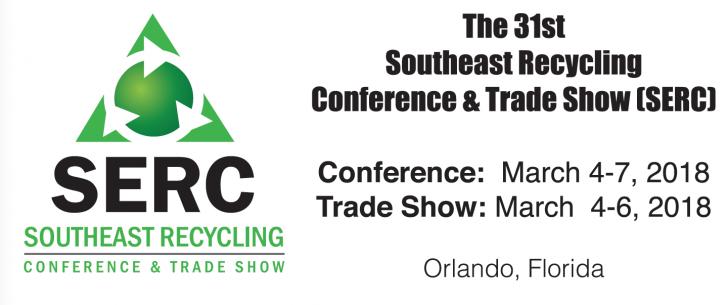South East Recycling Trade Show, Mar 4 - 7, Orlando, FL