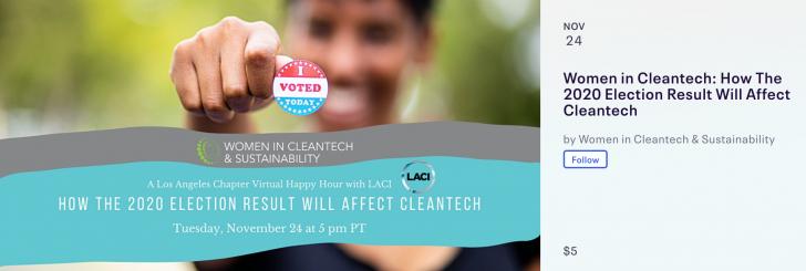 Women in Cleantech: How The 2020 Election Result Will Affect Cleantech