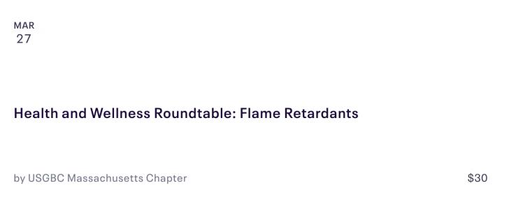 USGBC MA Flame Retardants