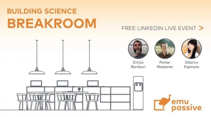 Building Science Breakroom, Online, July 1