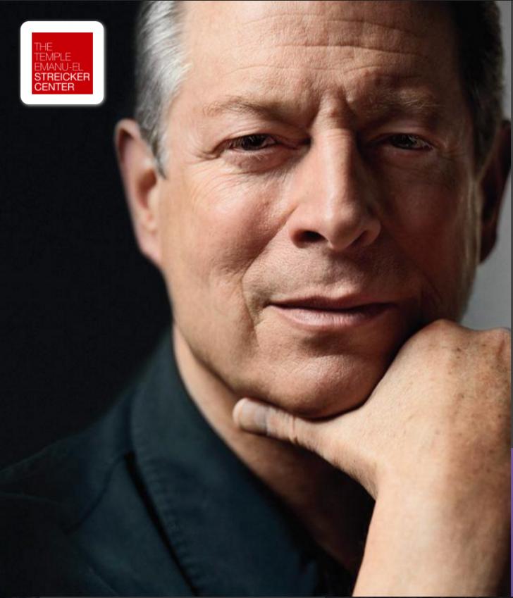 An Evening with Vice President Al Gore, Temple Emanu-El Streicker Center, Wednesday February 22, NY, NY