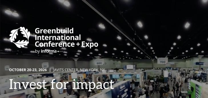 Greenbuild, October 2026 - New York