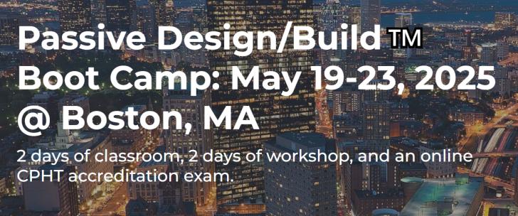 Passive Design/Build™️ Boot Camp 2025