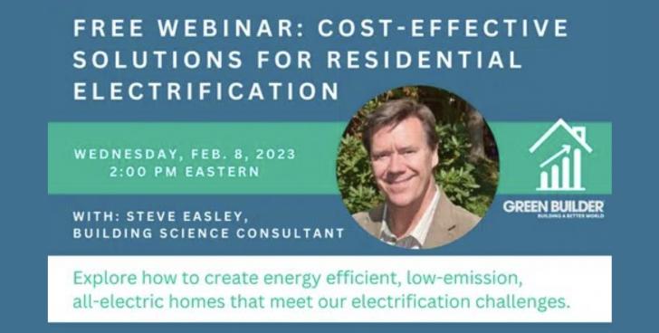 Cost-Effective Solutions for Residential Electrification