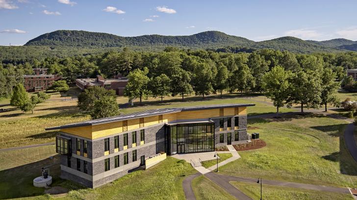 View of south facade of the R.W. Kern Center building