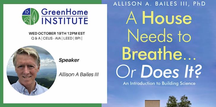 Does a House Need to Breathe, Webinar