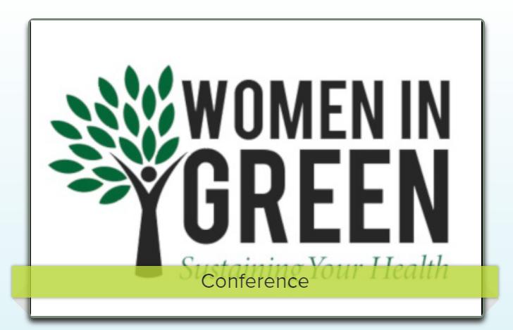 Women in Green: Sustaining Your Health, USGBC New York Upstate, December 11, Syracuse, NY