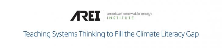 Webinar: Teaching Systems Thinking to Fill the Climate Literacy Gap,  June 1, 1:15 to 2:45 PM EST