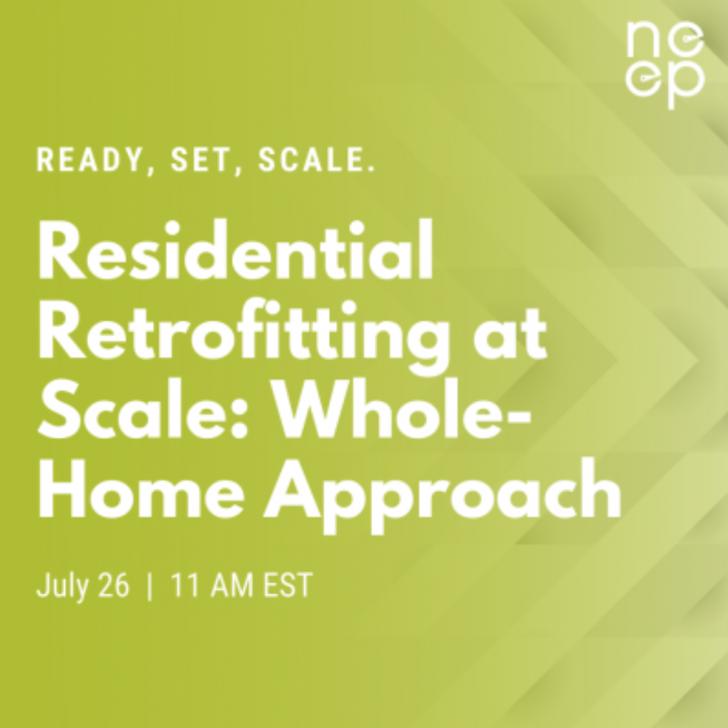 Residential Retrofitting at a Scale Webinar