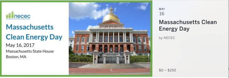 Massachusetts Clean Energy Day, NECEC, May 16, Massachusetts State House, Boston