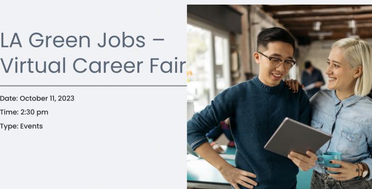 USGBC LA, LA Green Jobs, Virtual Job Fair, October 11