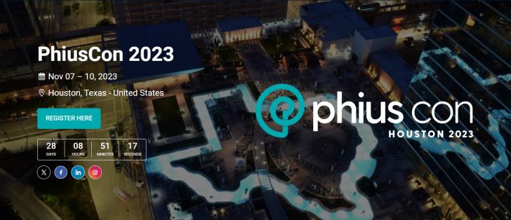 PhiusCon 2023, November 7 - 10, Houston