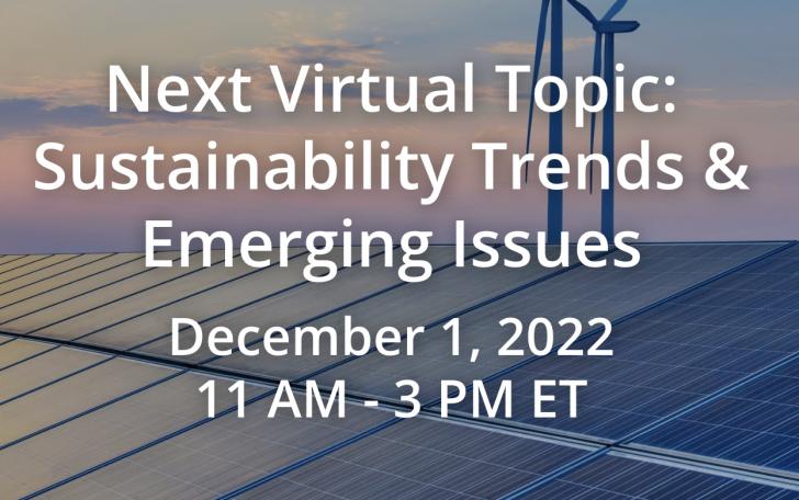 Sustainability Trends & Emerging Issues