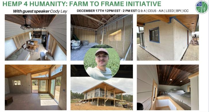 Free Webinar, HEMP 4 Humanity, GreenHome Institute