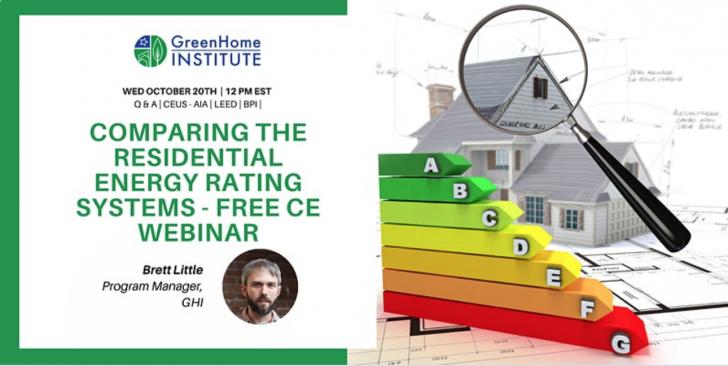 Residential Energy Rating Systems - Free CE Webinar