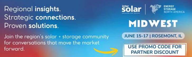 Intersolar & Energy Storage North America (IESNA) Midwest, June 15 - 17, Rosemont, Illinois