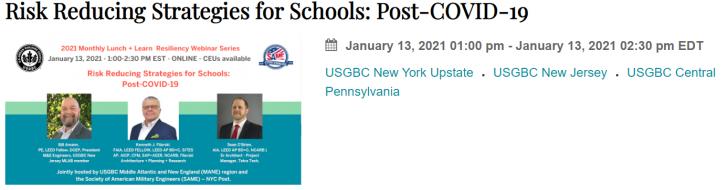 Risk Reducing Strategies for Schools: Post-COVID-19