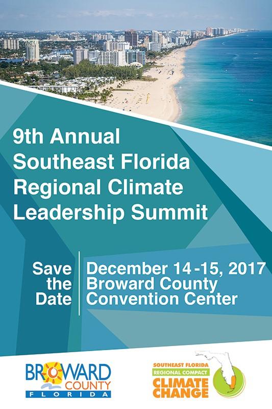  9th Annual Southeast Florida Regional Climate Leadership Summit, Dec 14 -15, Fort Lauderdale