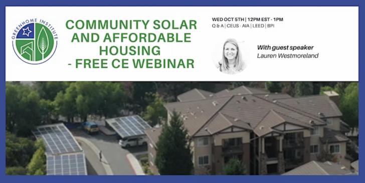 Community Solar and Affordable Housing