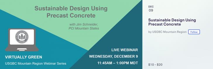 Virtual: Sustainable Design Using Precast Concrete