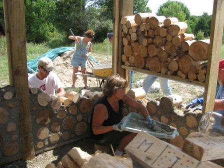 Three Day Cordwood Masonry, Aug 31- Sept 2, West Chazy, New York