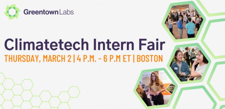 Climatetech Intern Fair 2023, Somerville, MA