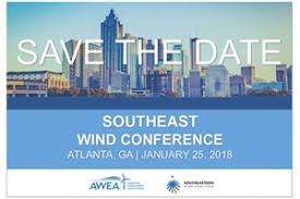 Southeast Wind Conference 2018,  Jan 25, Atlanta, Georgia